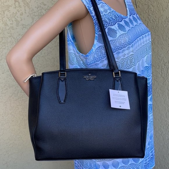 Kate Spade Monet Large Compartment Tote Black NWT - Picture 15 of 16